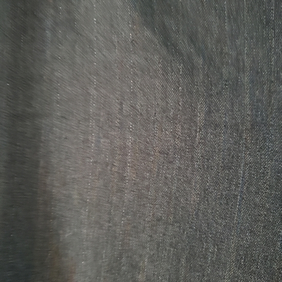 Gray Pin Stripe Stretch Dressy Capris Size 14 - Picture 6 of 7